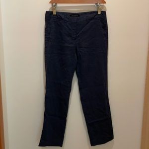 ❤️Theory linen navy slacks